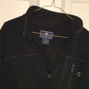 NWOT! Men’s Champion Full Zip Fleece Jacket. Black XL.